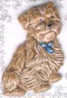 Brown Dog Button