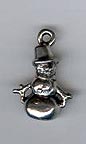 Cast Snowman Charm