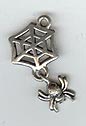 Spider and Web Charm